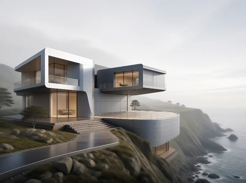 Modern Cliffside Villa
