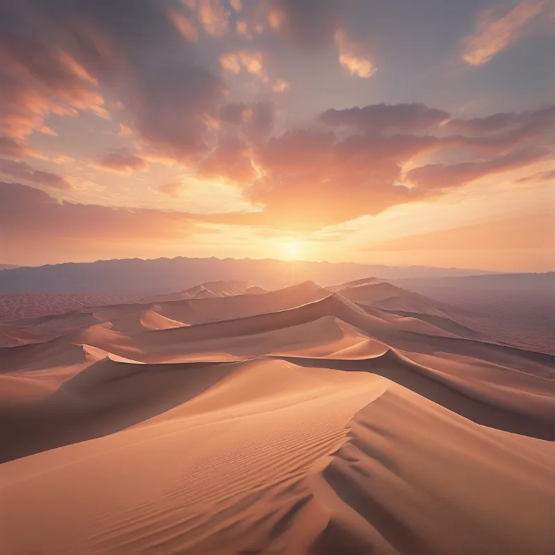 Desert Dunes at Sunset