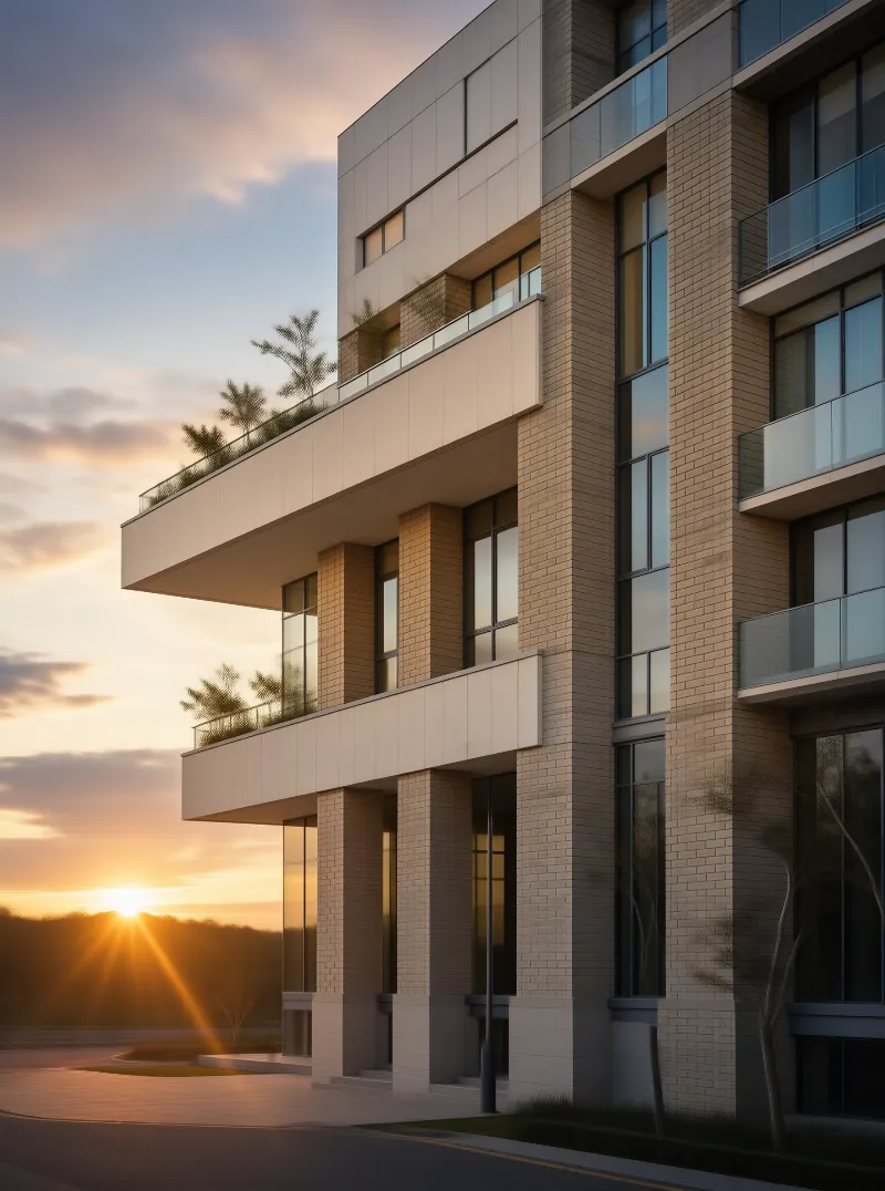 Modern Sunset Architecture