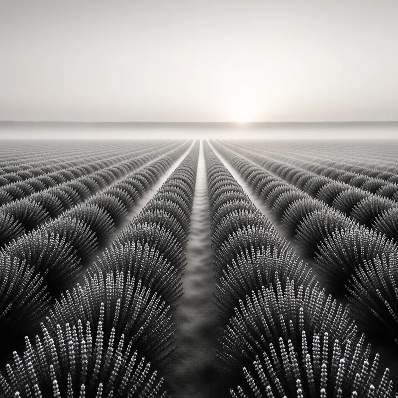 Misty Lavender Fields