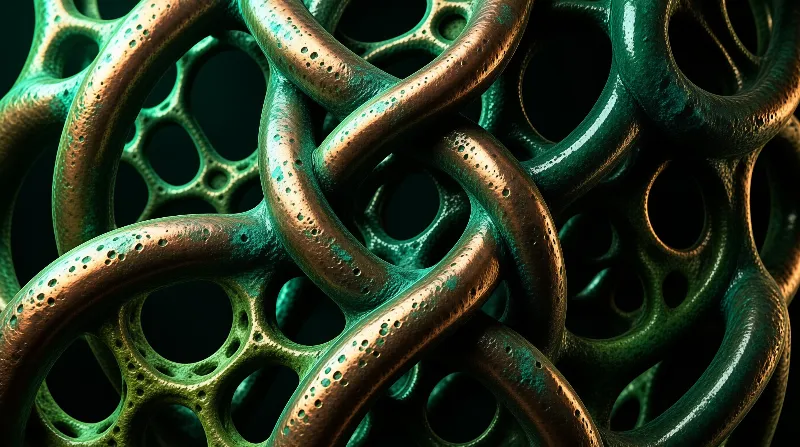 Interwoven Metal Structure