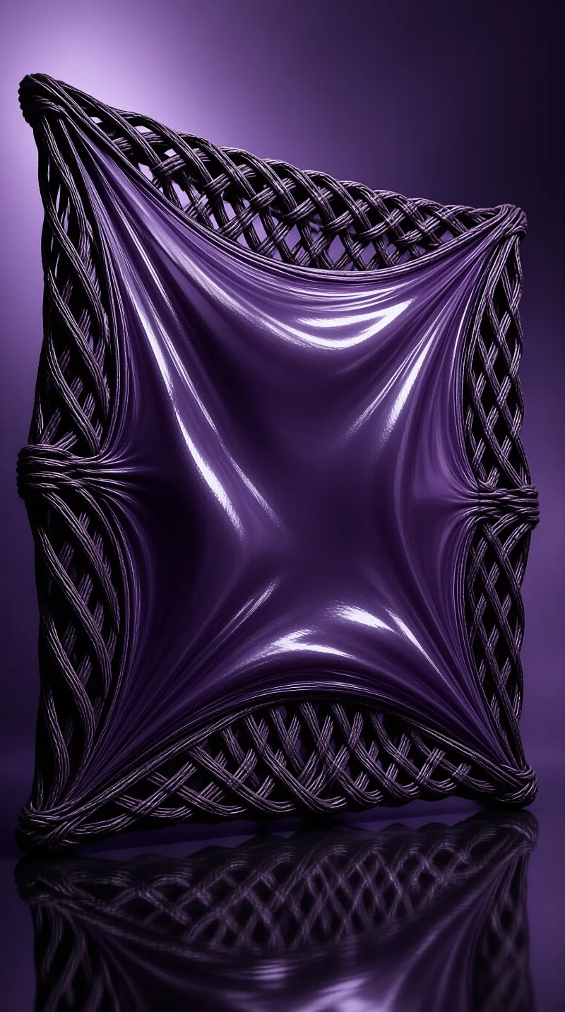Purple Woven Chair