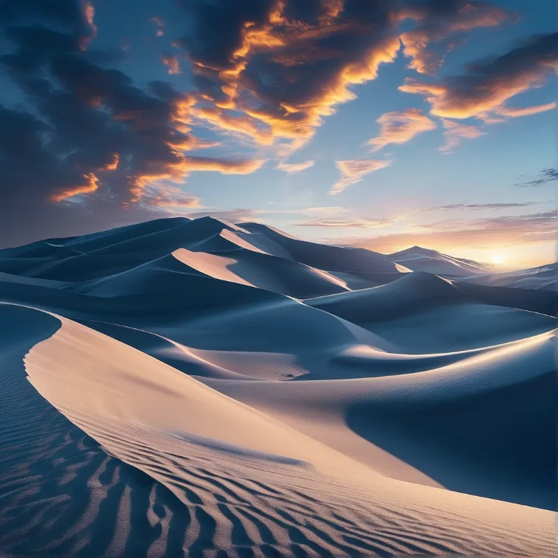Sunset Desert Dunes