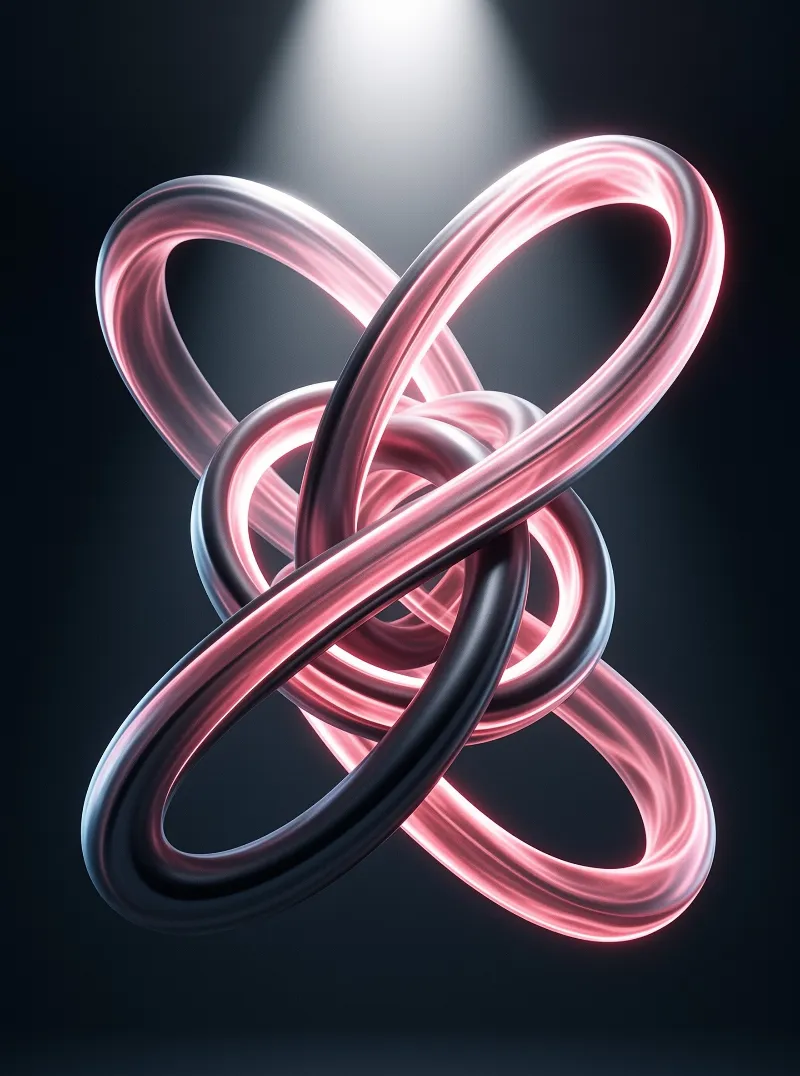 Abstract Neon Knot