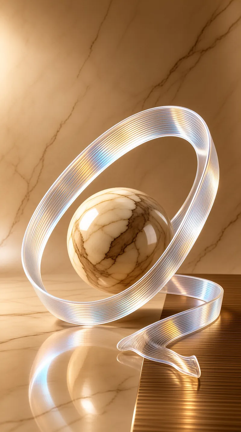 Polished Marble Art Piece