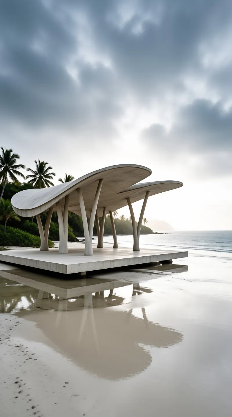 Futuristic Beach Pavilion