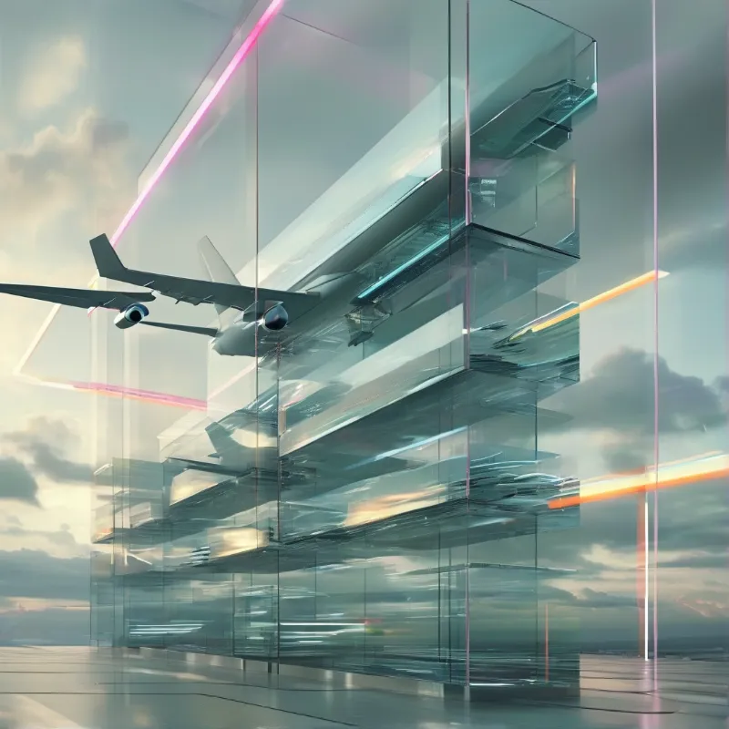 Futuristic Glass Structure