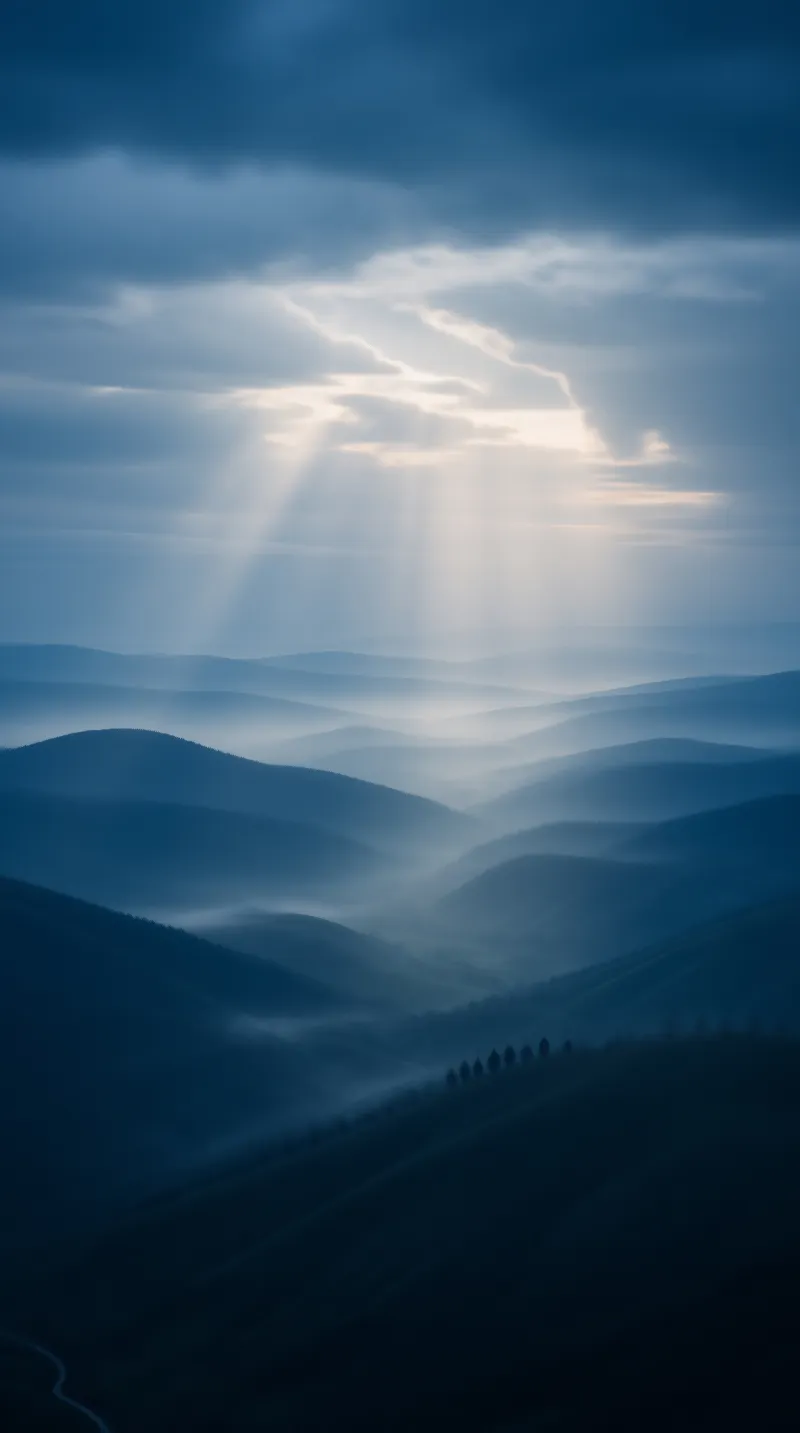 Misty Mountain Landscape
