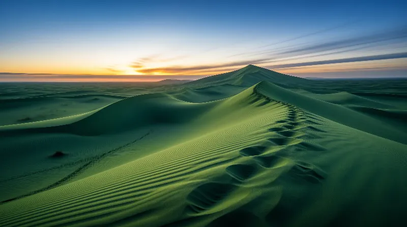 Emerald Desert Landscape