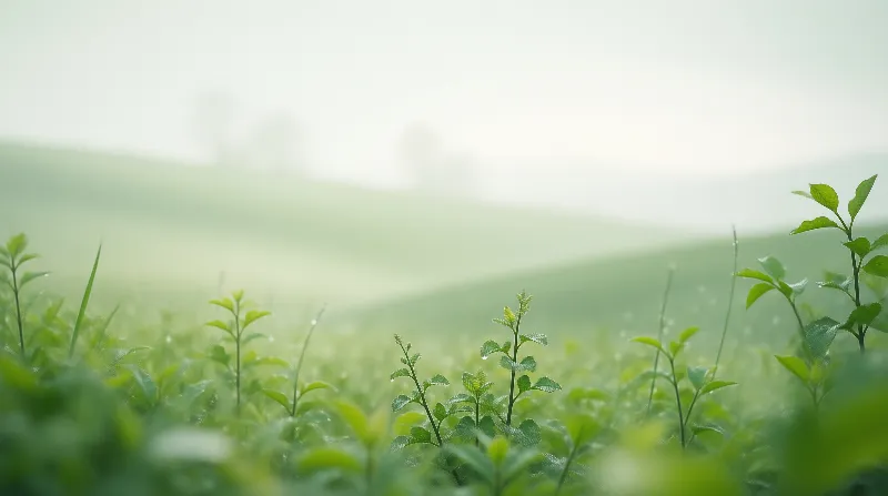 Misty Green Landscape