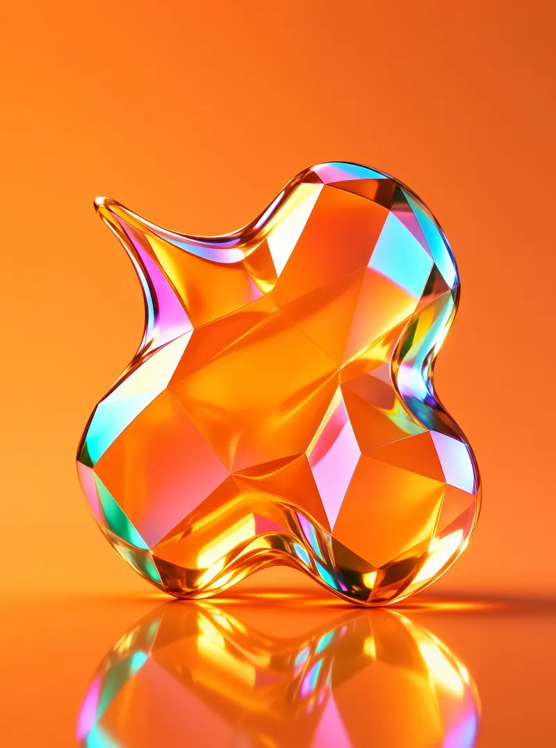 Iridescent Crystal Object