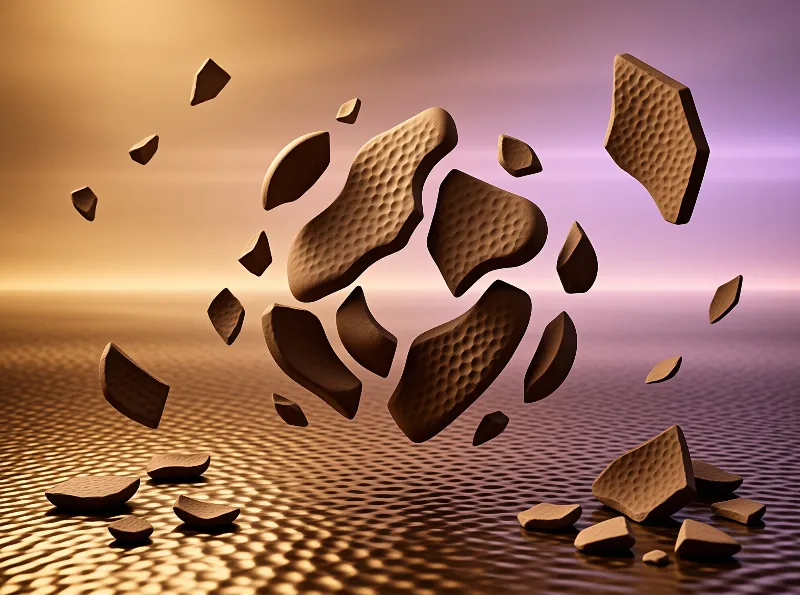 Floating Honeycomb Fragments