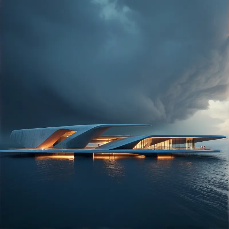 Futuristic Water Pavilion