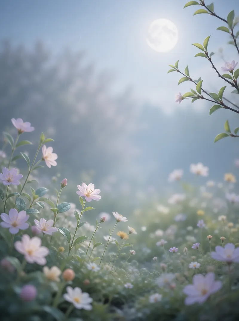 Misty Meadow Sunlight