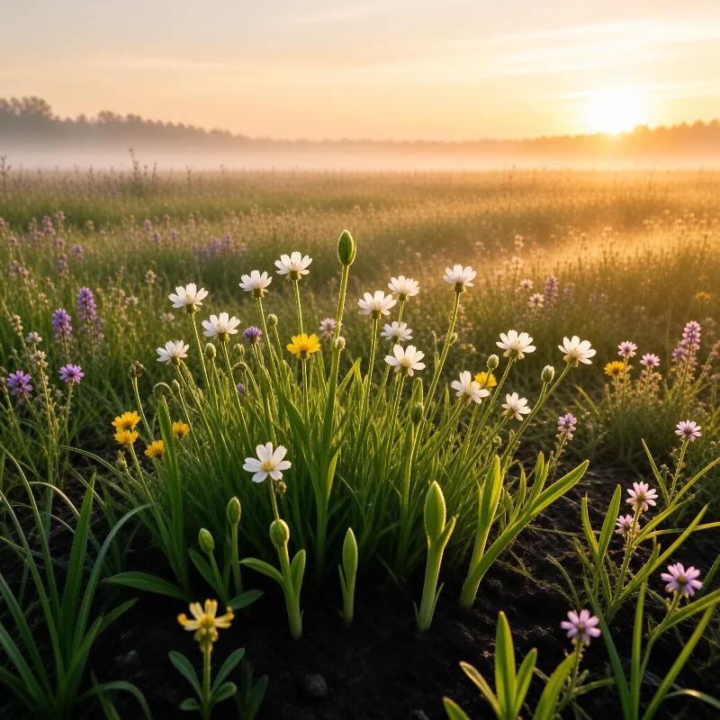 Wildflowers at Sunrise