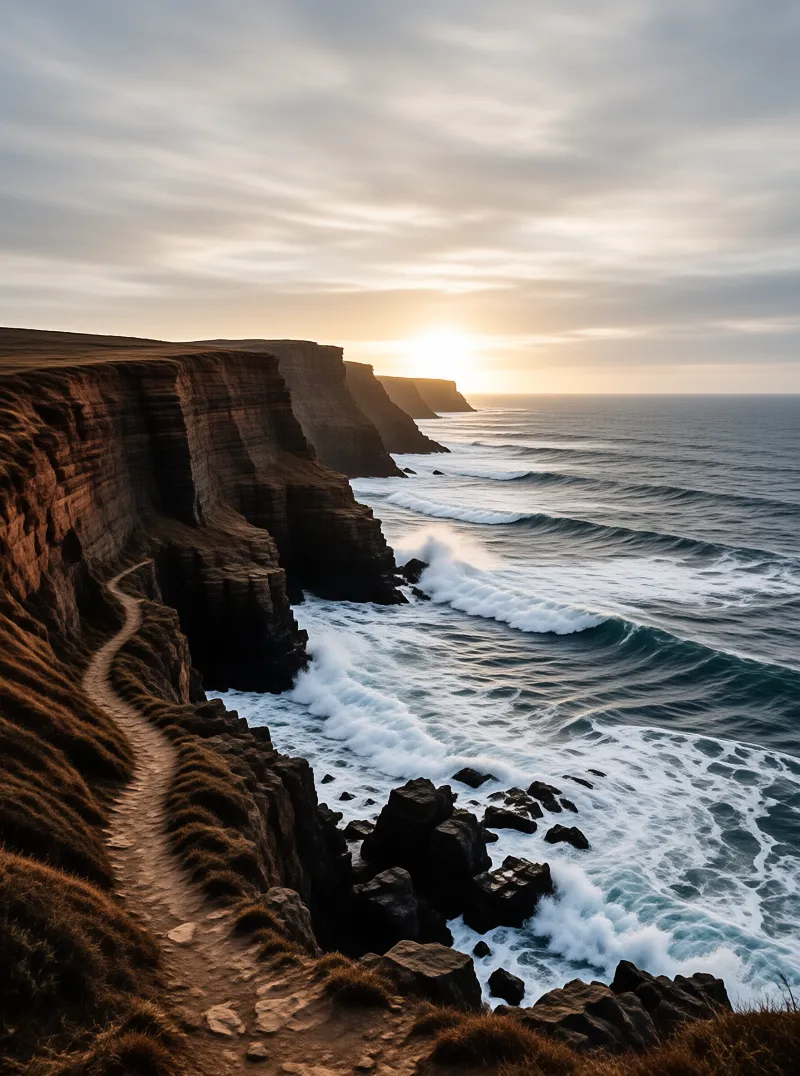 Sea Cliff Coastline Landscape