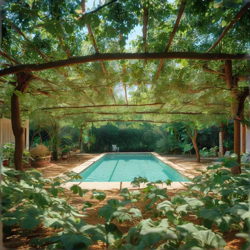 Tropical Garden Pool Oasis