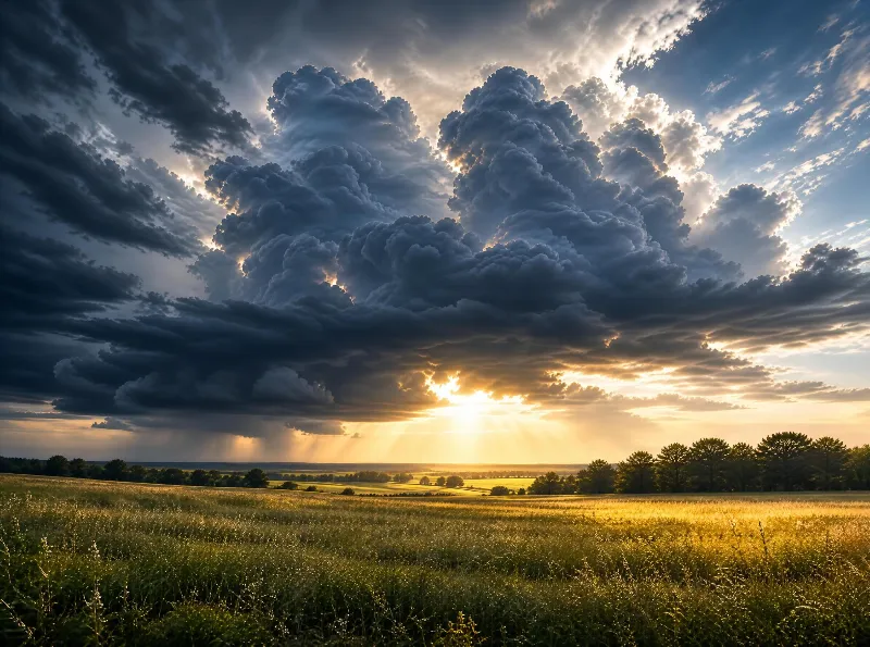 Sunlight Breaking Clouds
