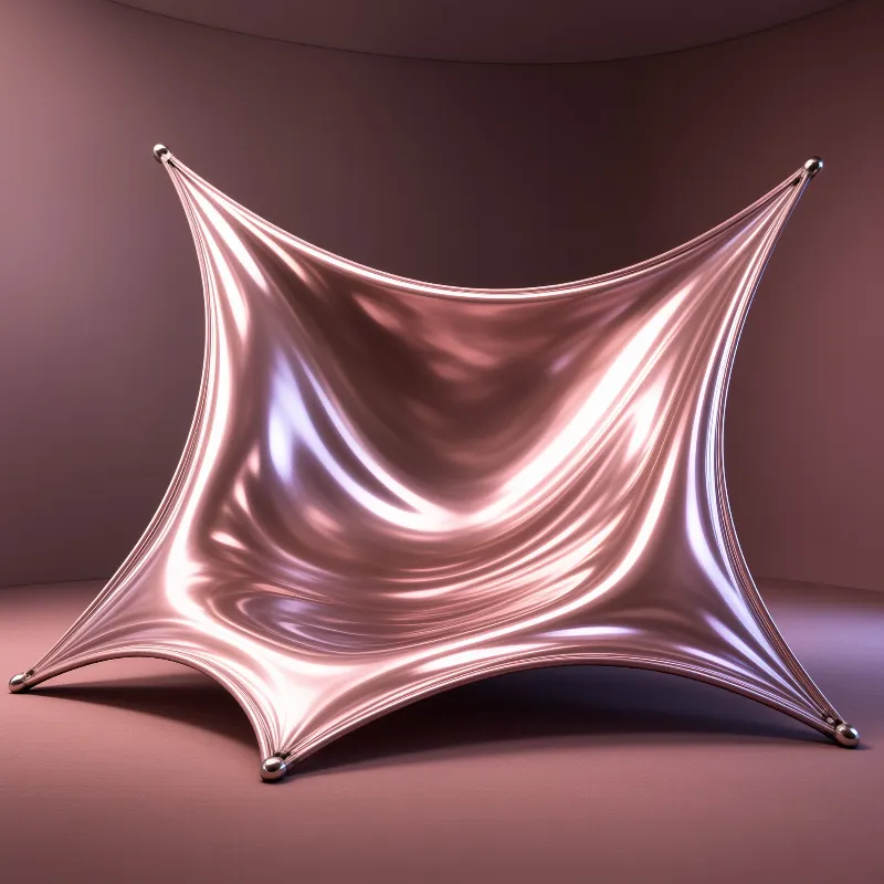 Metallic Star Sculpture