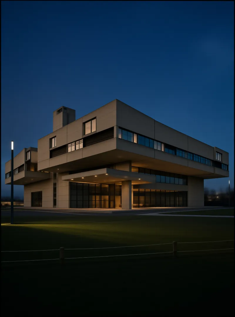Modern Architecture at Night