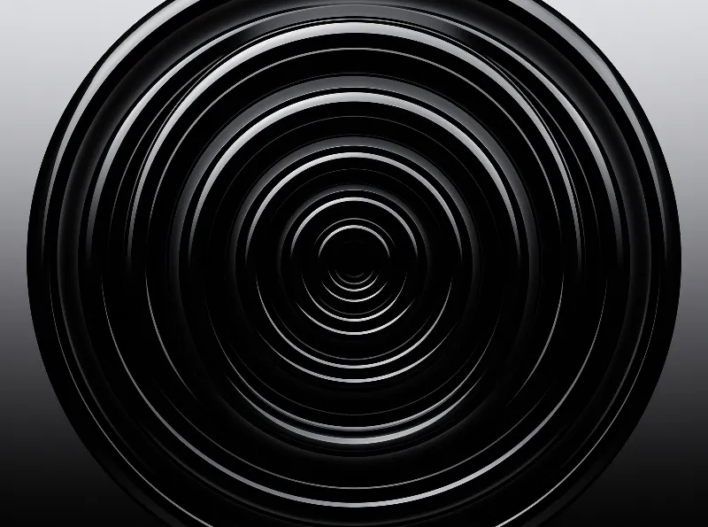 Abstract Black Tunnel