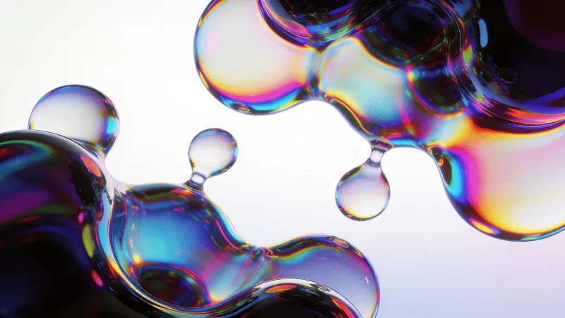Neon Fluid Blob