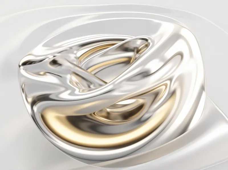 Liquid Chrome Swirl