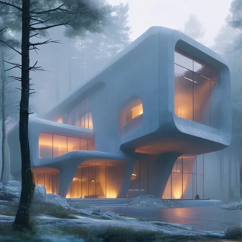 Futuristic Forest Villa