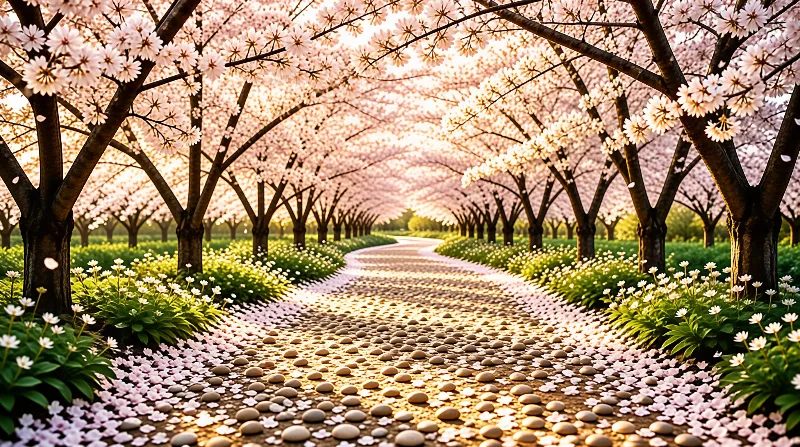 Cherry Blossom Pathway