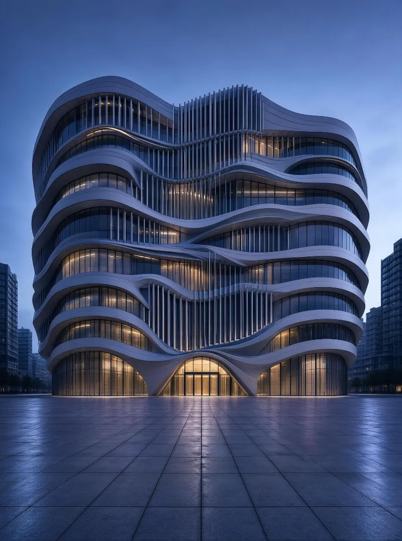 Futuristic Curved Building