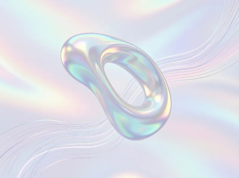 Iridescent 3D Ring