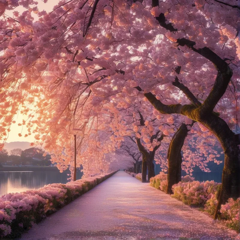 Cherry Blossom Pathway