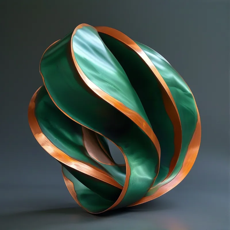 Abstract Green Sculpture