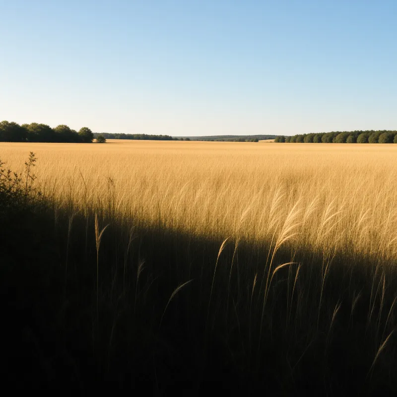 Golden Field at Sunset