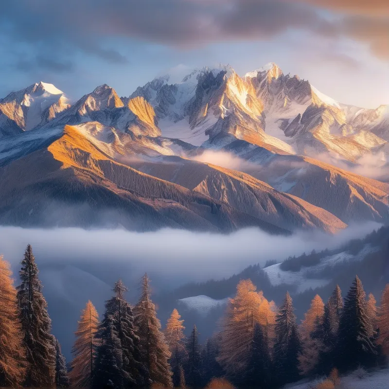 Golden Mountain Sunset