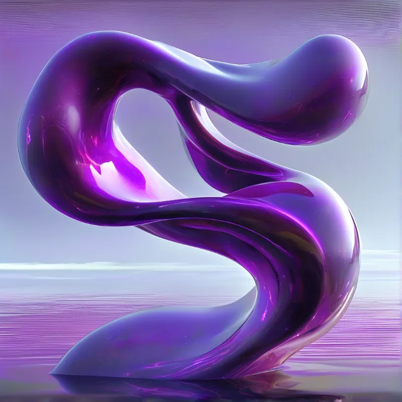 Purple Liquid S Shape