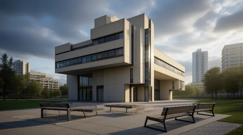 Modern Concrete Building