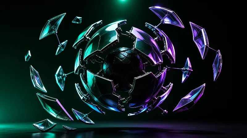 Futuristic Broken Sphere