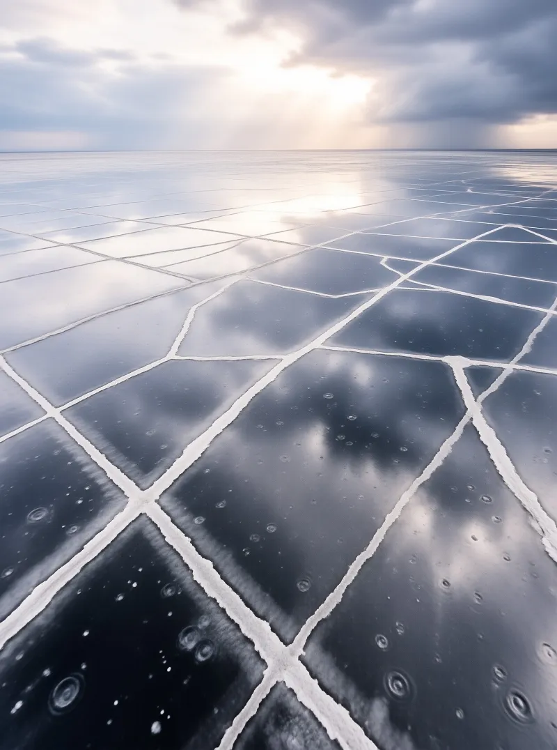 Vast Salt Flat Reflection