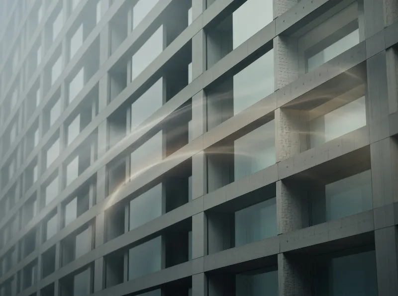 Modern Geometric Office Tower