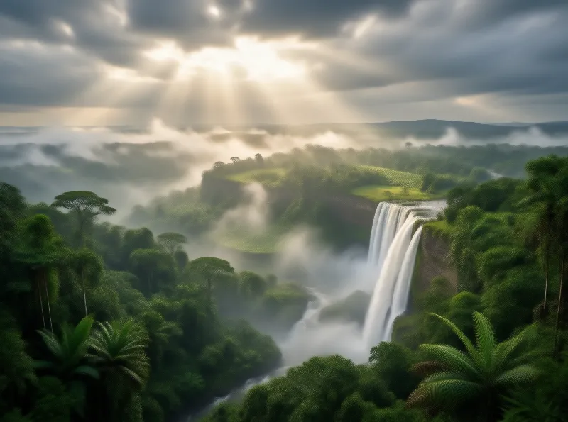 Rainforest Falls Landscape