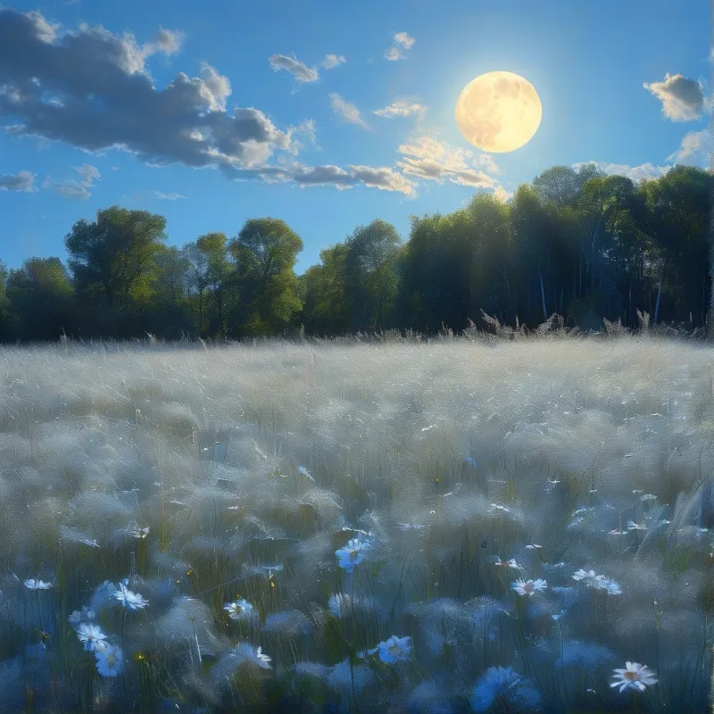 Moonlit Misty Meadow