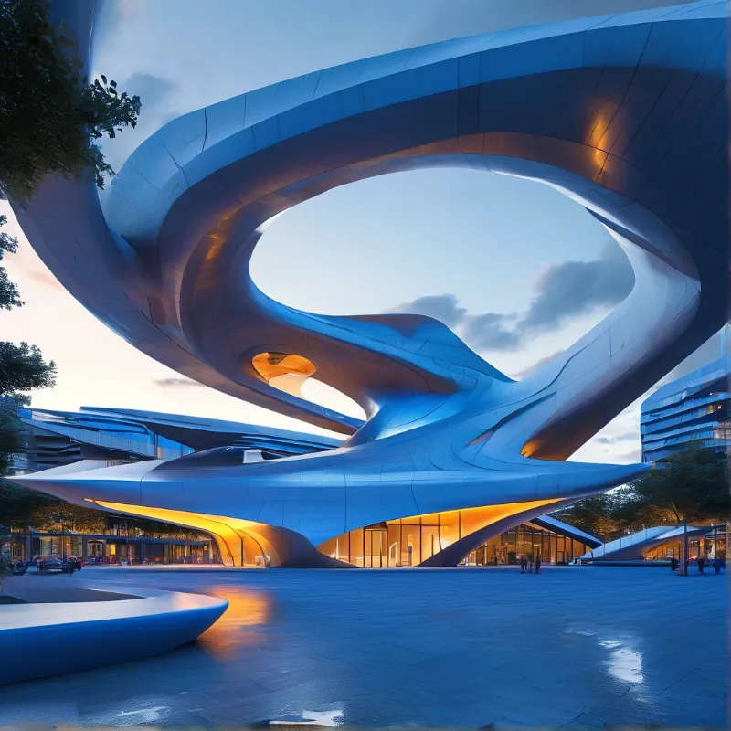 Flowing Futuristic Design