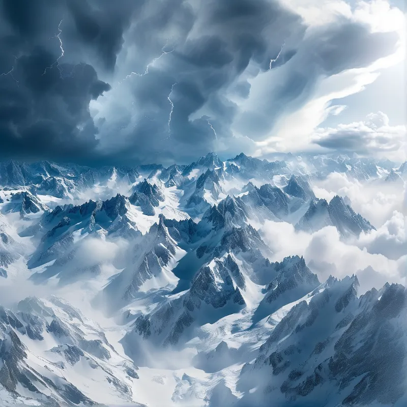 Alpine Storm Landscape