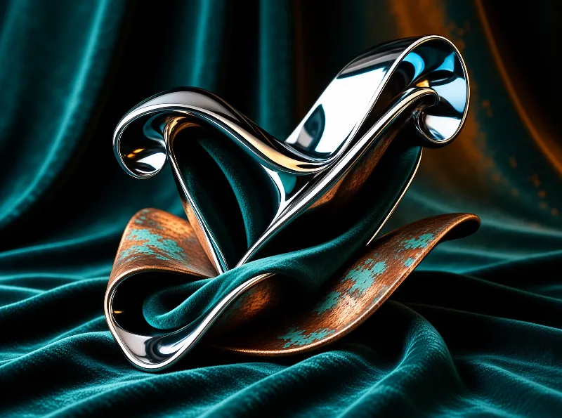 Fluid Metal Abstract Art