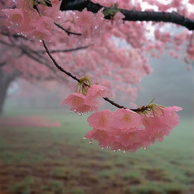 Rainy Cherry Blossoms