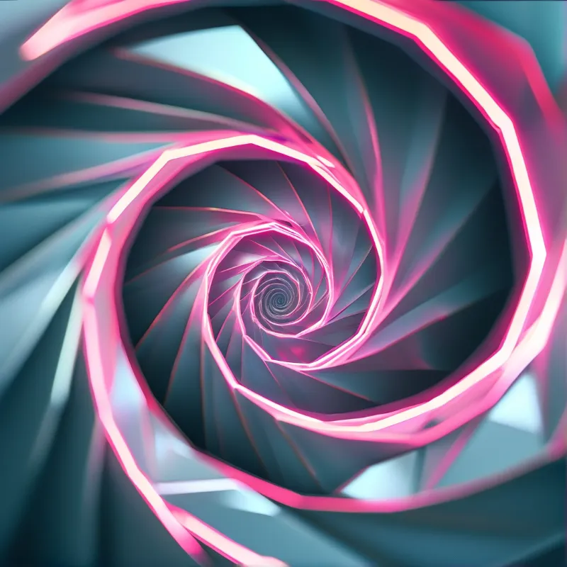 Neon Spiral Tunnel