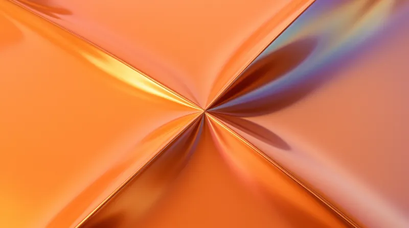 Abstract Orange Radial Design