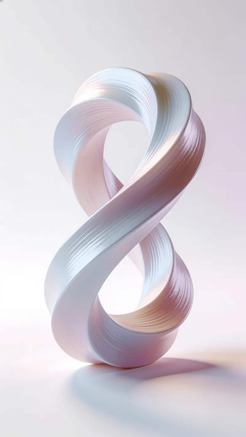Futuristic, Pastel Mobius Strip