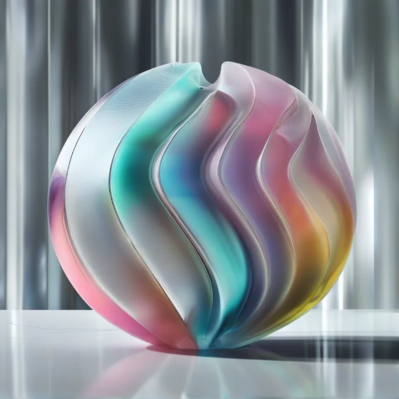 Iridescent Wavy Sphere